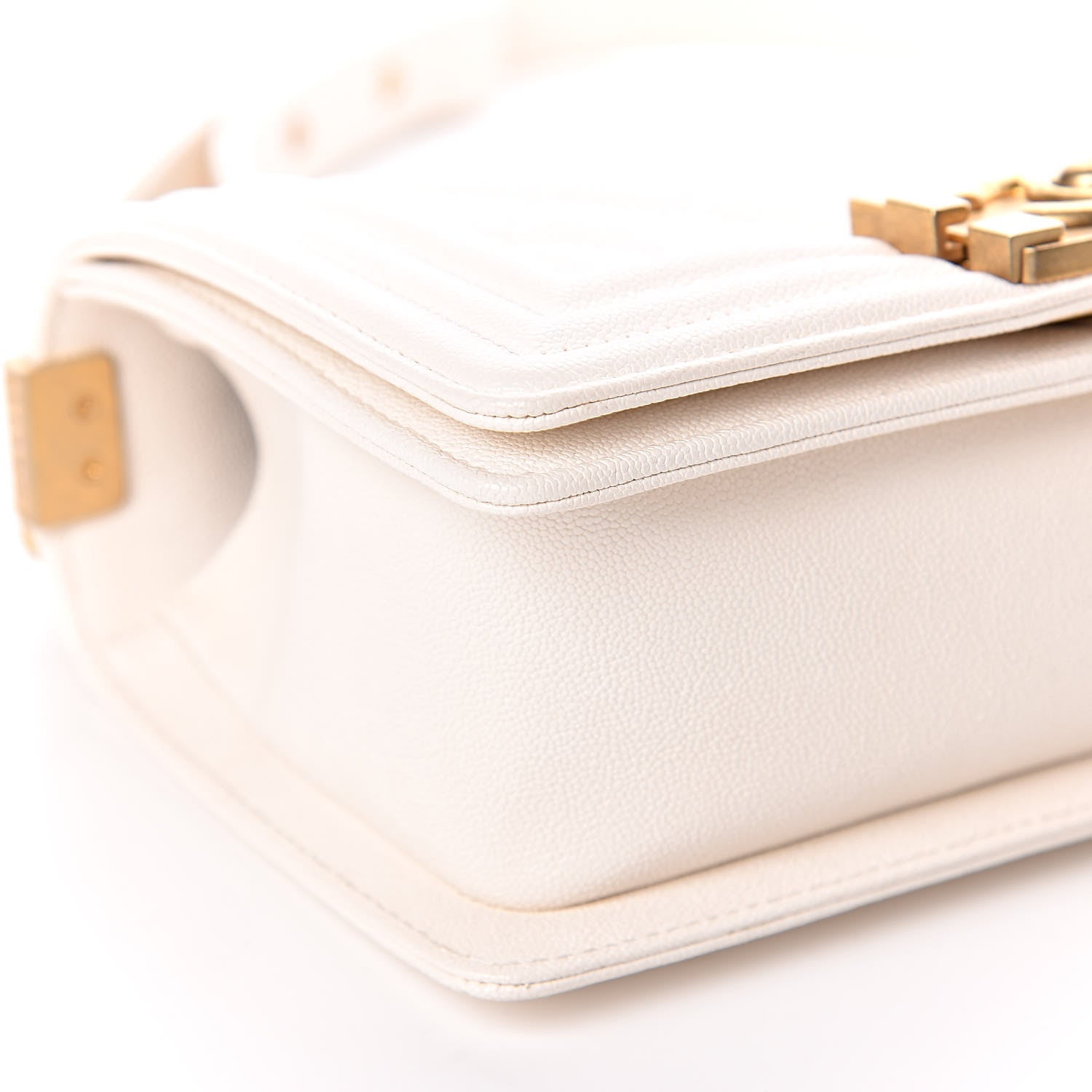 Chanel Caviar Quilted Small Boy Flap Ivory 6 of 12