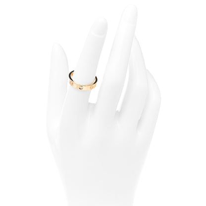 Cartier 18K Yellow Gold Diamond 4mm LOVE Wedding Band Ring 54 6.75 2 of 4