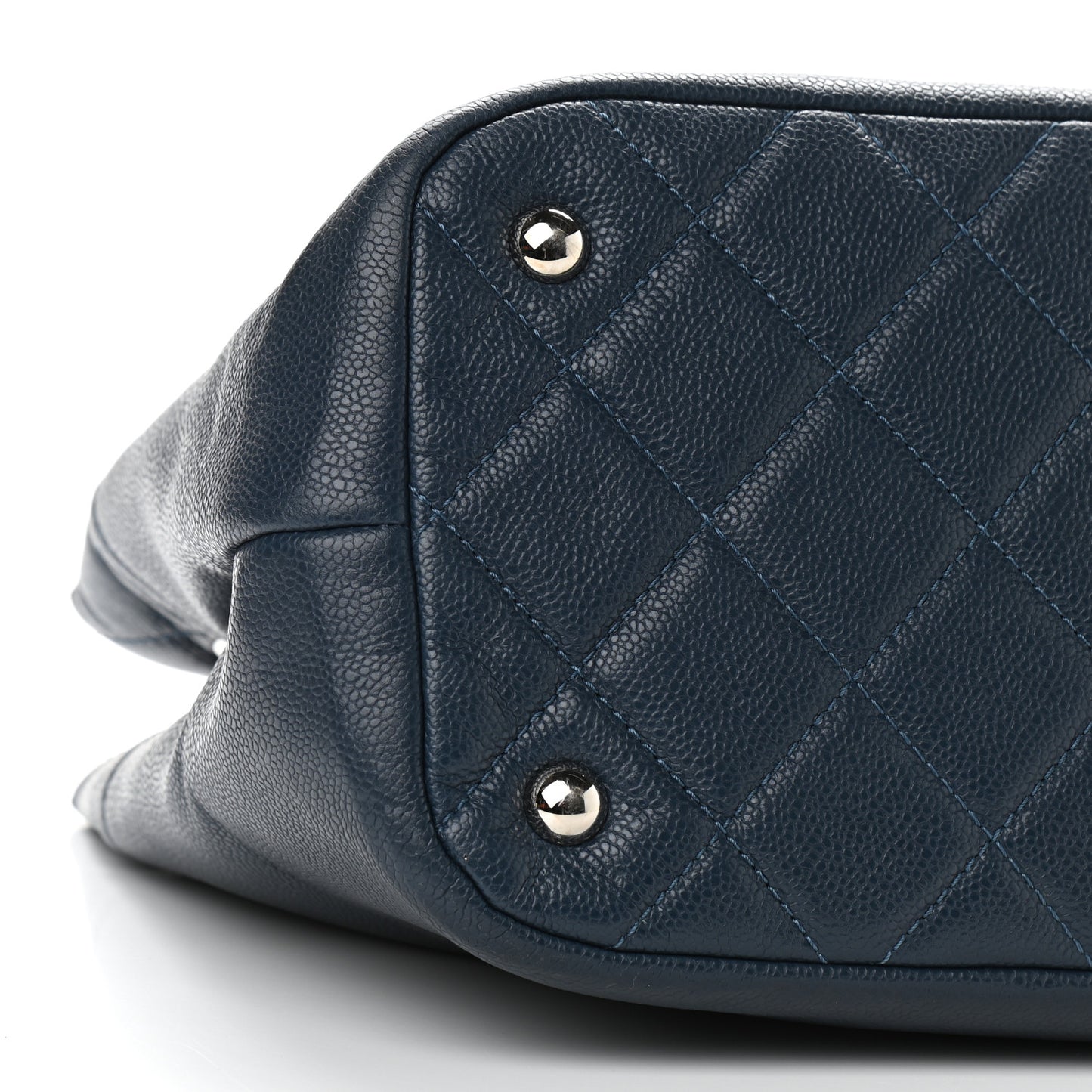 Caviar Timeless CC Soft Tote Navy Blue