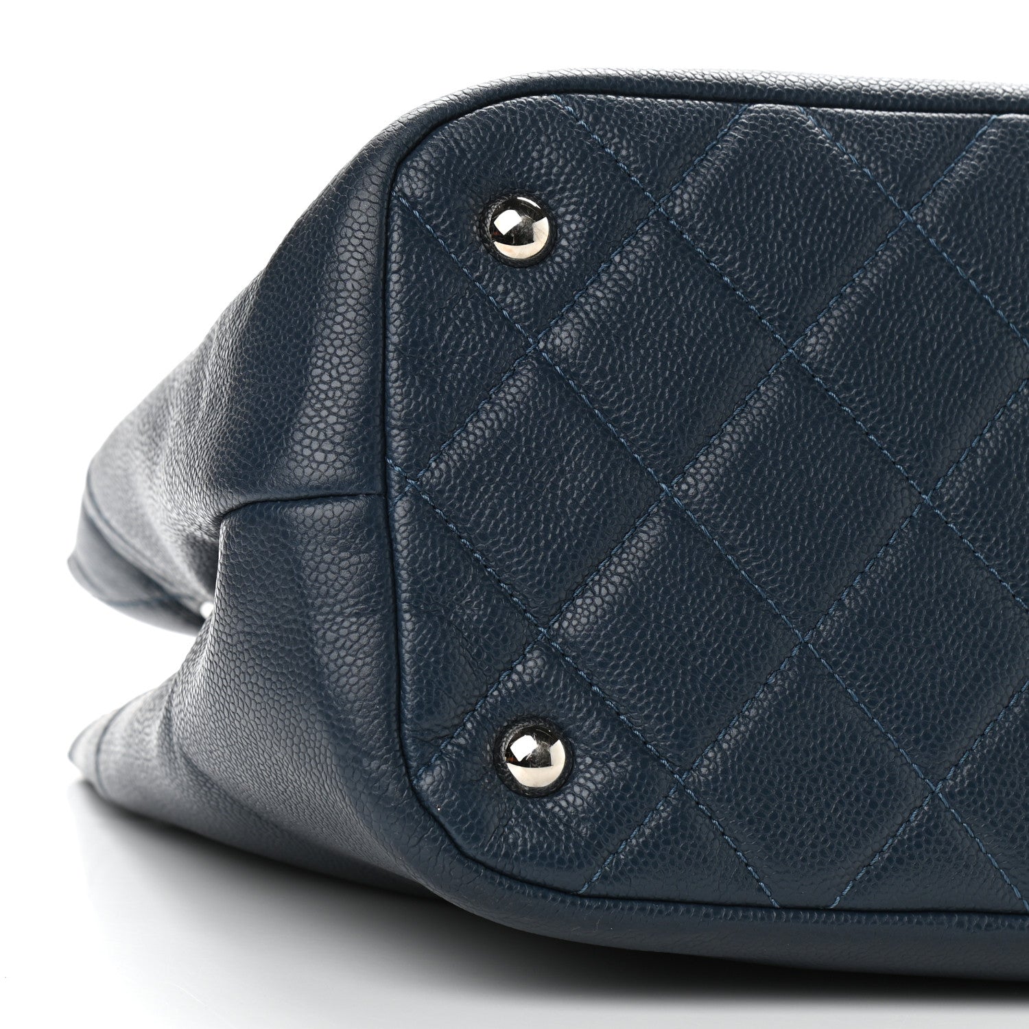 Chanel Caviar Timeless CC Soft Tote Navy Blue 9 of 10