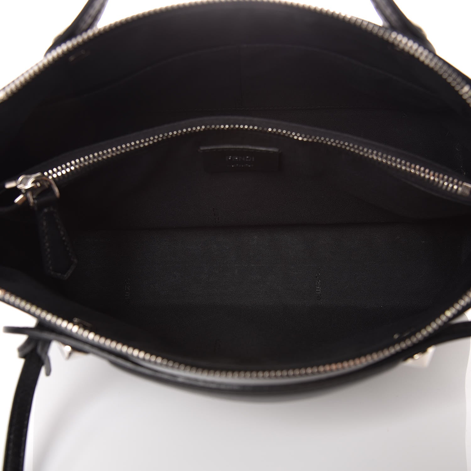 Fendi Vitello Dolce Medium By The Way Boston Bag Black 7 of 9