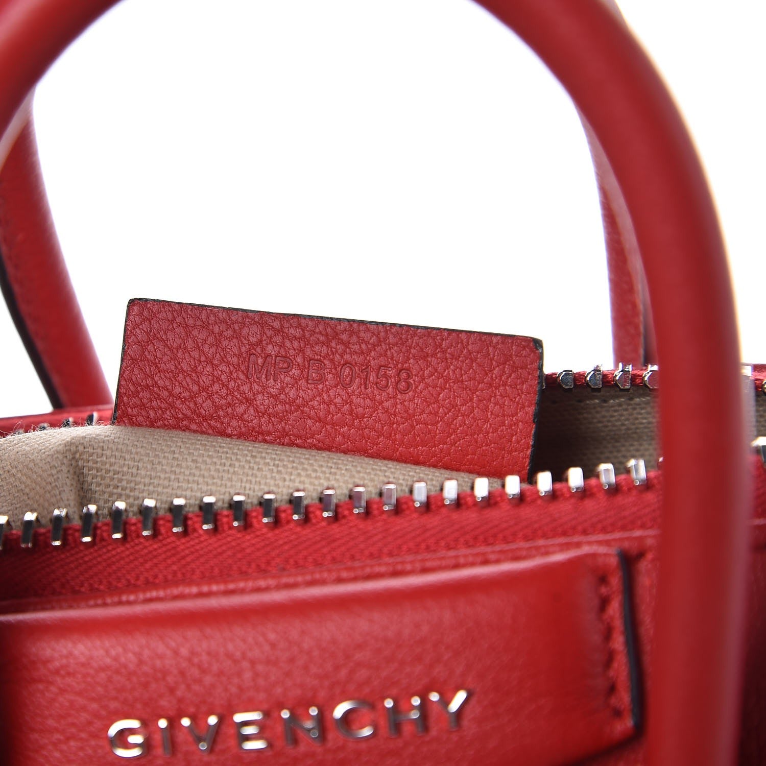 Givenchy Sugar Goatskin Mini Antigona Dark Red 8 of 8