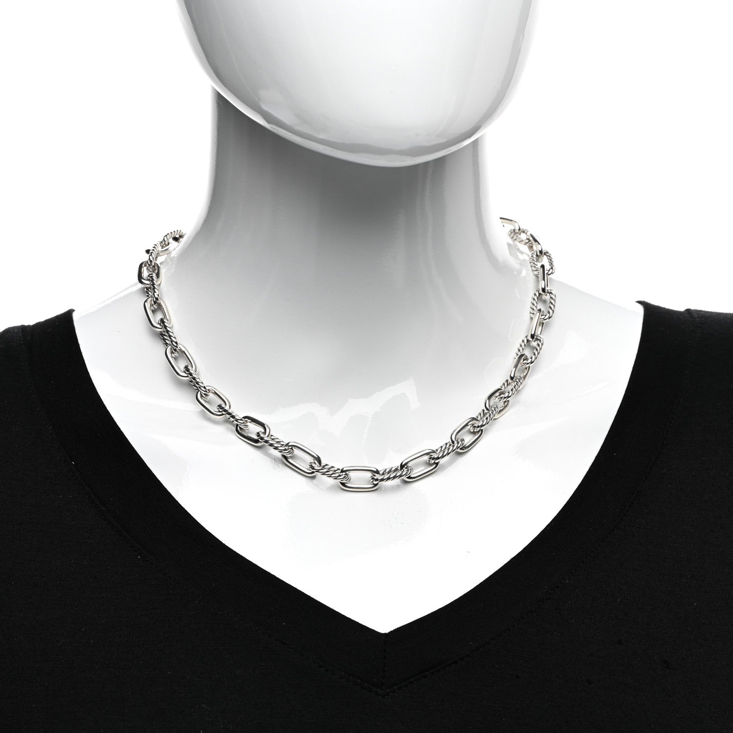David Yurman Sterling Silver 8.5mm Madison Chain Necklace 18" 2 of 4