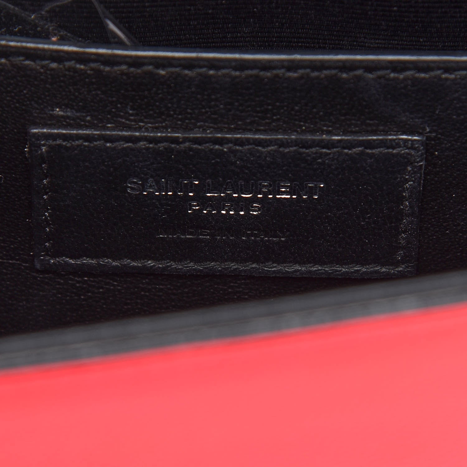 Saint Laurent Patent Grain de Poudre Small Monogram Kate Satchel Neon Pink 6 of 8