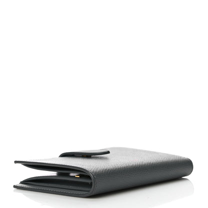 Celine Grained Calfskin Medium Multifunction Strap Wallet Grey 4 of 15