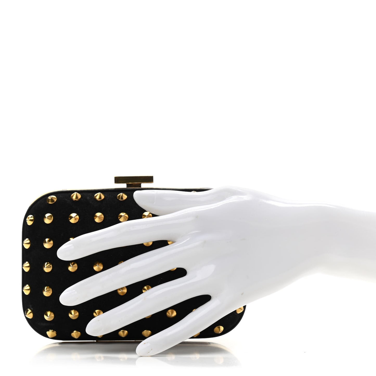 Studded Broadway Clutch Black