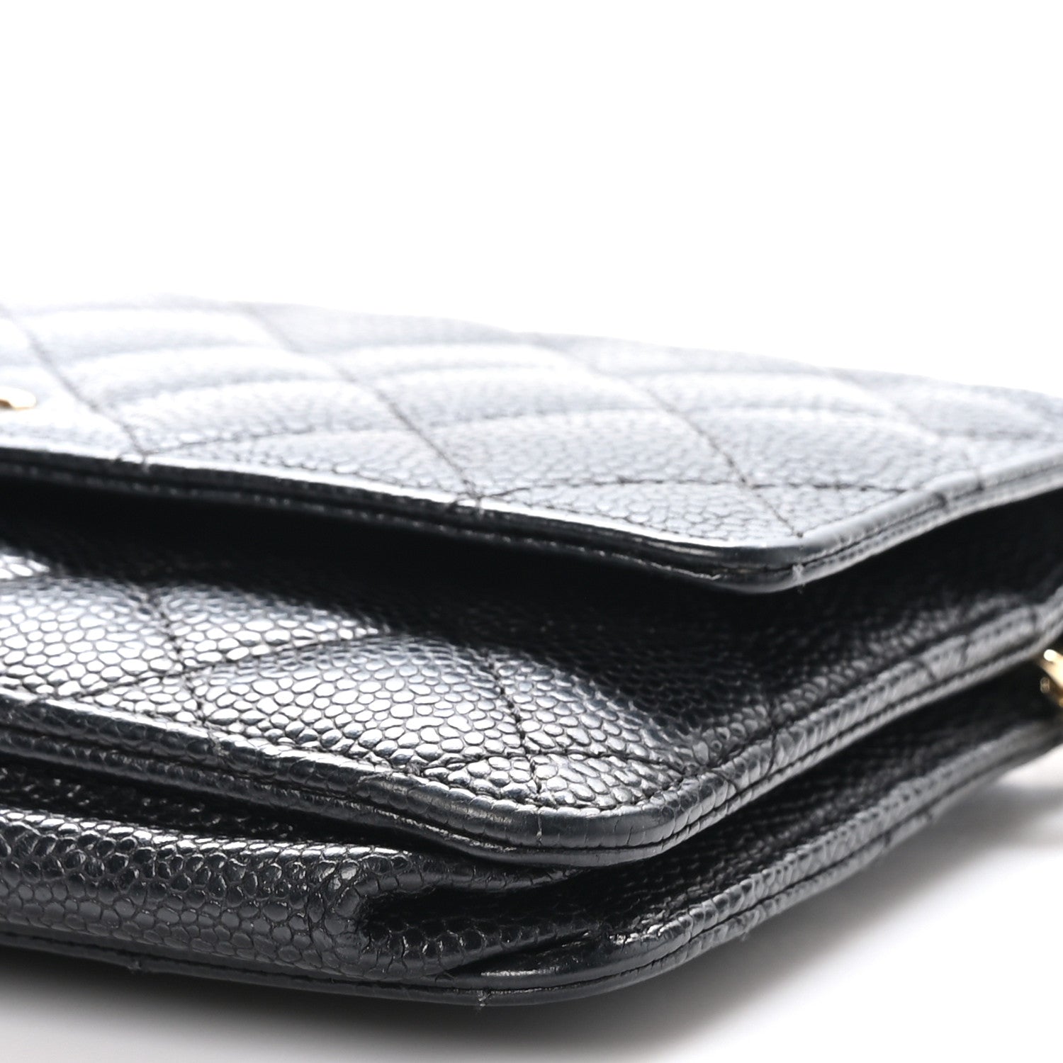 Chanel Caviar Quilted Wallet on Chain WOC Black 11 of 12