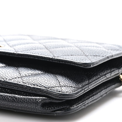 Chanel Caviar Quilted Wallet on Chain WOC Black 11 of 12