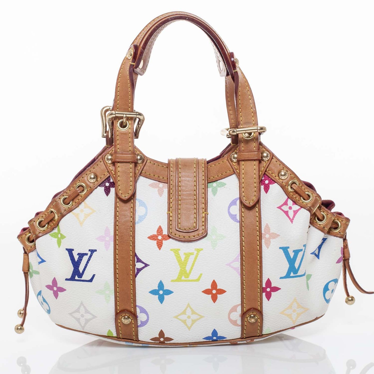 Monogram Multicolor Theda PM White