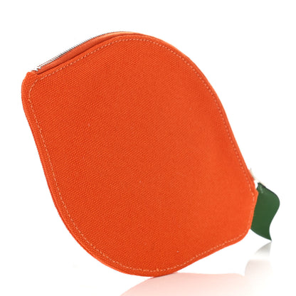 Hermes Canvas Tutti Frutti Citron Clutch Feu 3 of 7