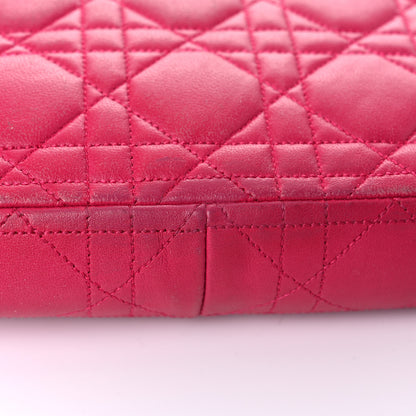 Christian Dior Lambskin Cannage Miss Dior Promenade Pouch Fuchsia 18 of 24