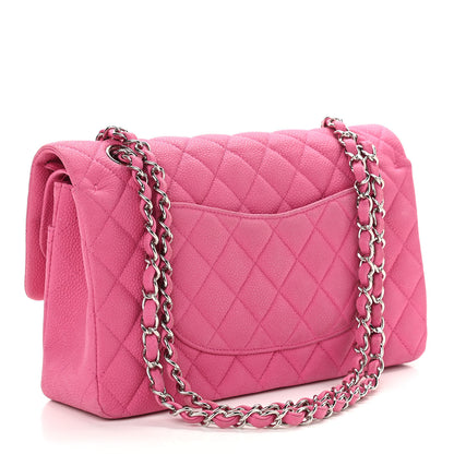 Chanel Iridescent Caviar Quilted Medium Double Flap Pink 2 of 13