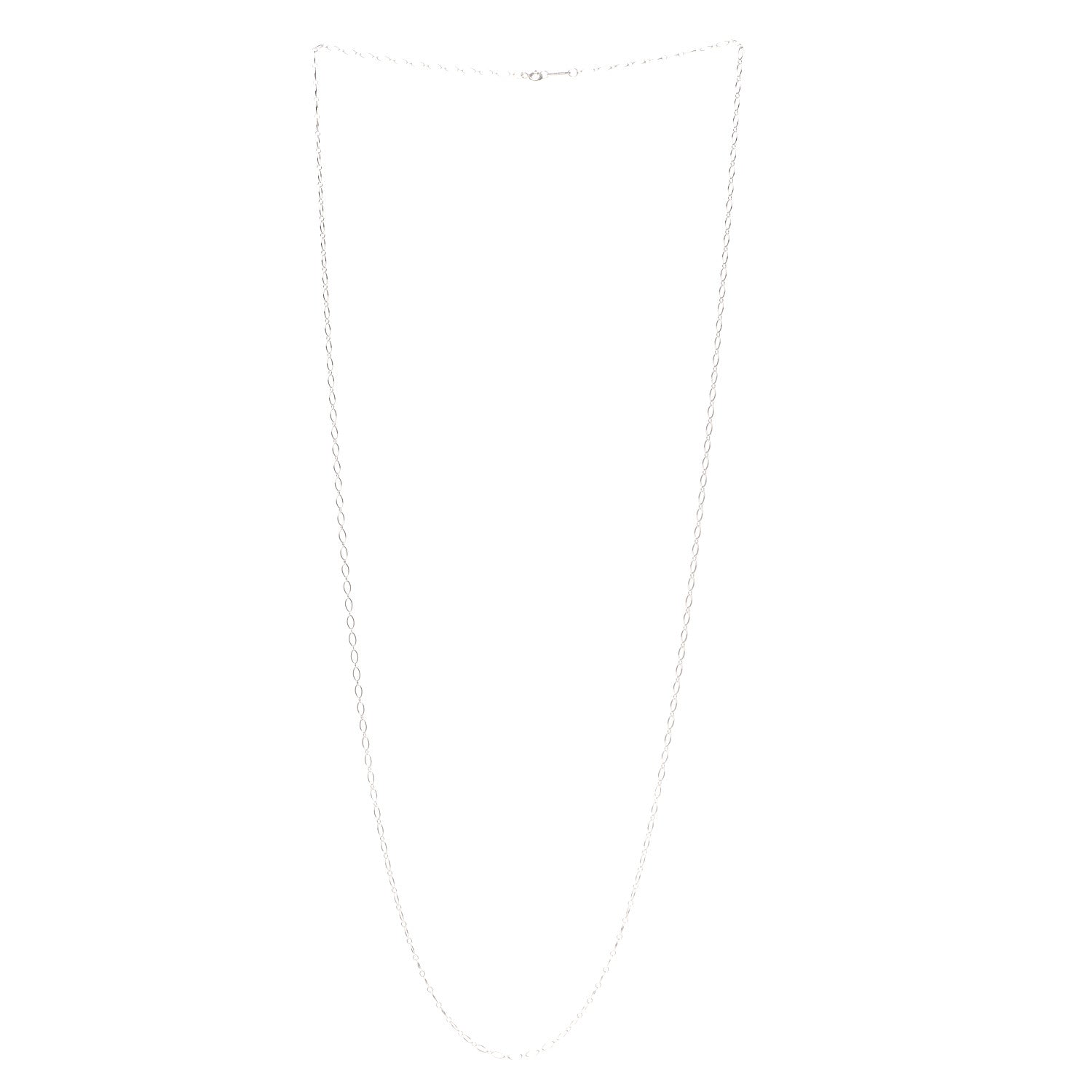 Tiffany Sterling Silver Oval Link Chain Necklace 36" 3 of 6
