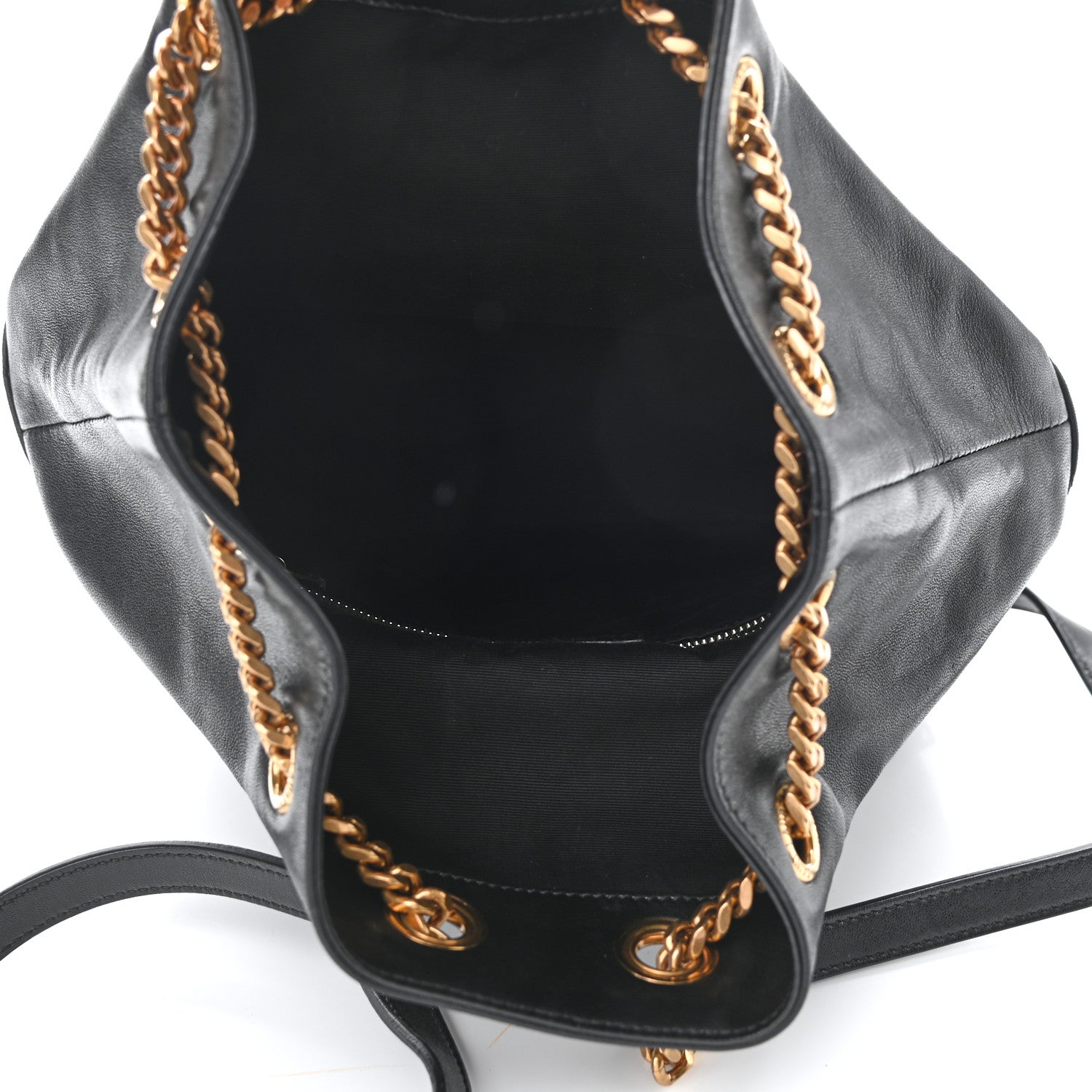 Saint Laurent Lambskin Matelasse Monogram Joe Backpack Black 4 of 8