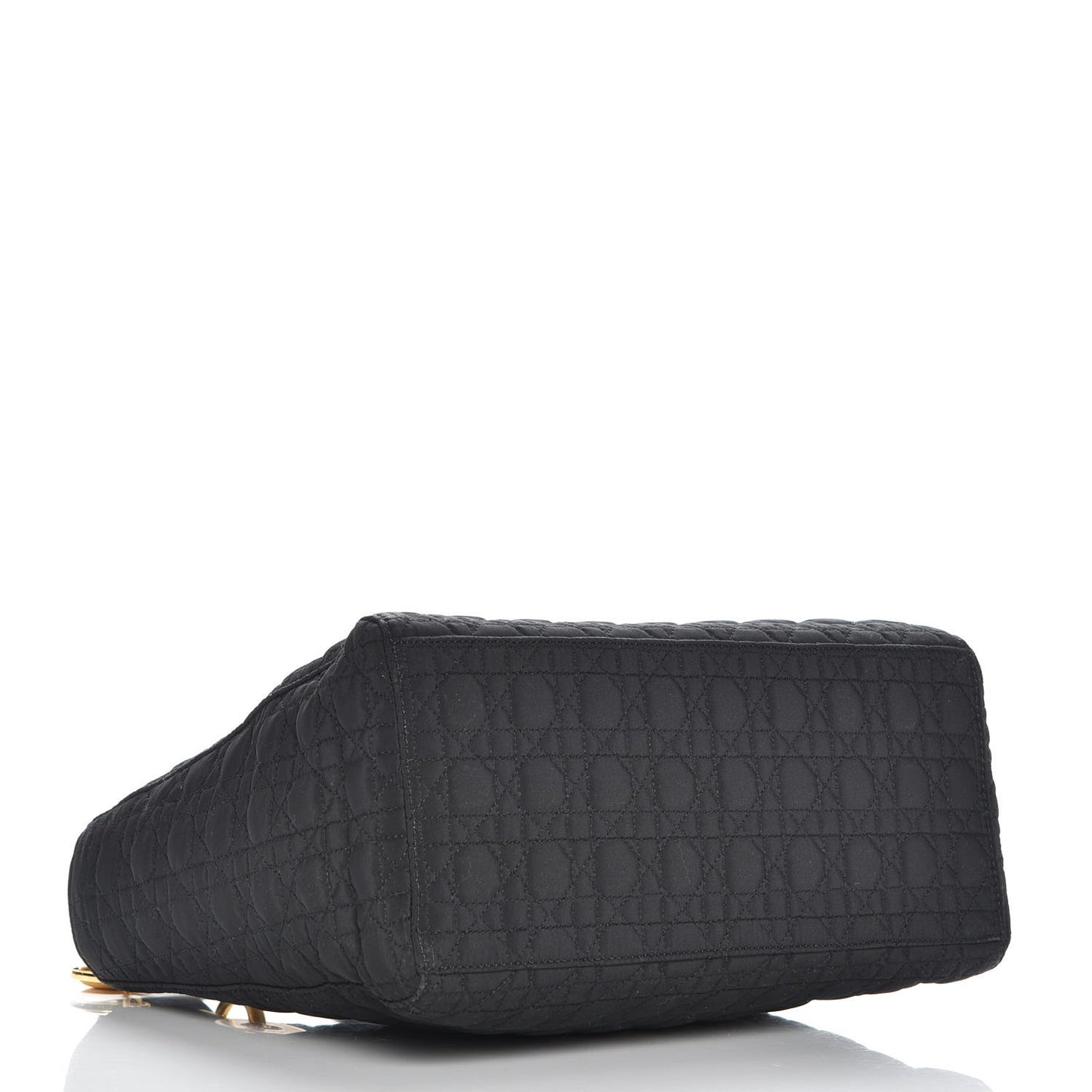 Nylon Cannage Medium Lady Dior Black
