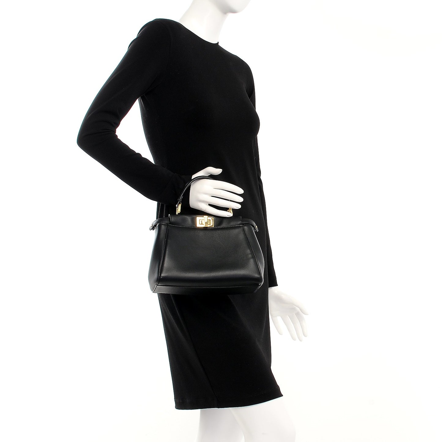 Nappa Mini Peekaboo Iconic Satchel Black