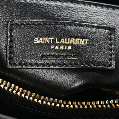 Saint Laurent Calfskin Y Quilted Monogram Small Loulou Chain Satchel Black 6 of 10