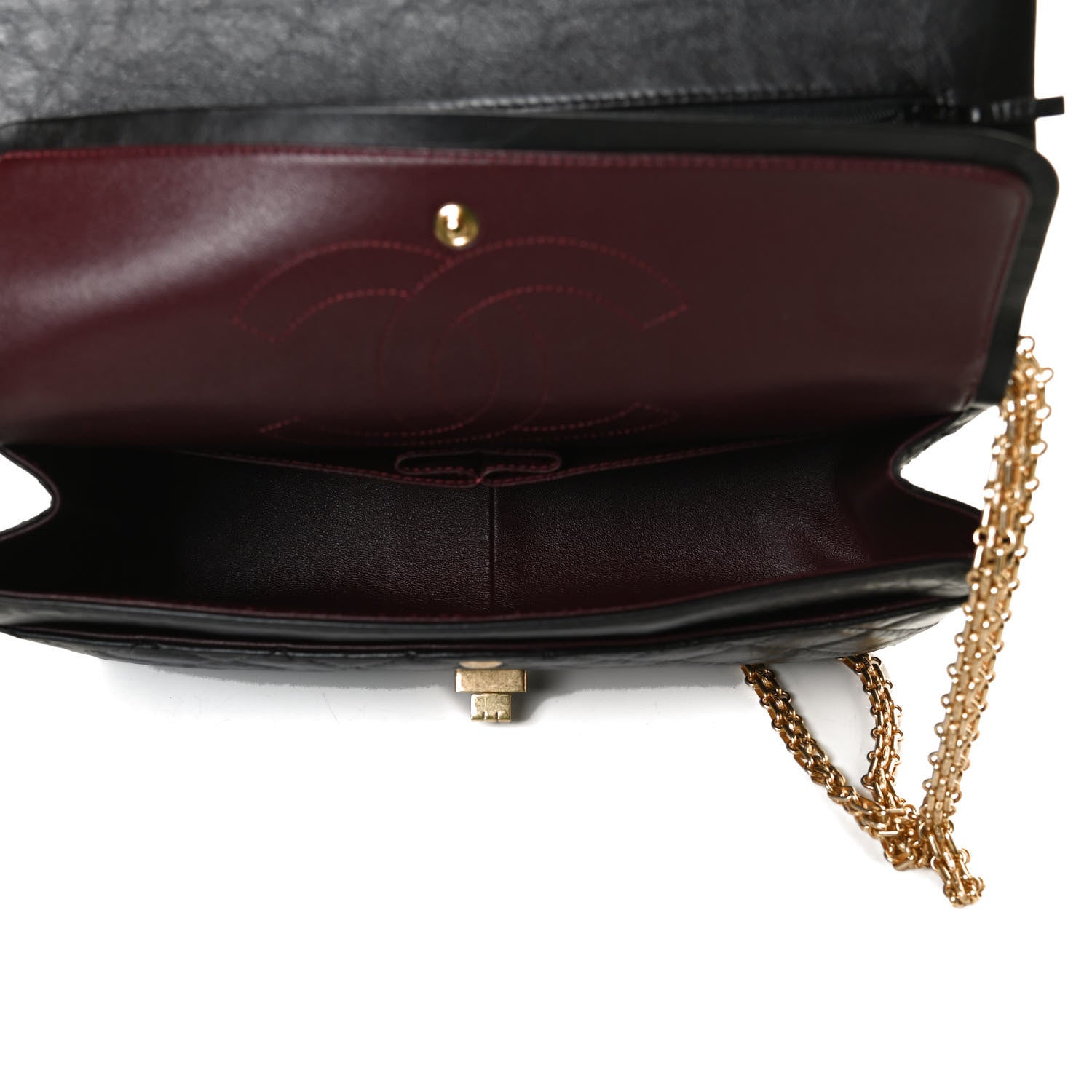 Chanel Aged Calfskin Quilted 2.55 Reissue 226 Flap Black 4 of 15