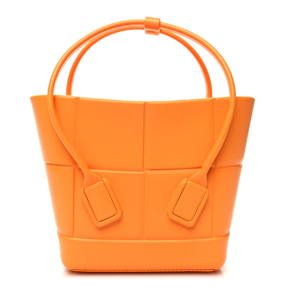 Bottega Veneta Rubber Maxi Intrecciato Mini Arco Tangerine 1 of 9
