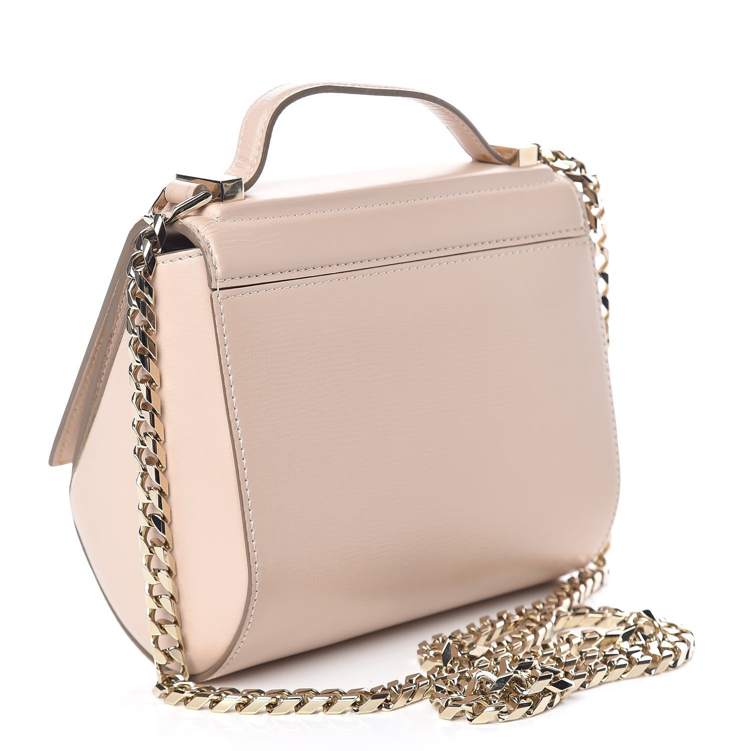 Givenchy Textured Calfskin Mini Pandora Box Chain Crossbody Bag Nude Pink 3 of 11