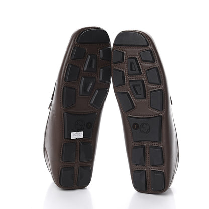 Gucci Nappa Mens Bee Driver Loafers 7 Cuir 7 of 7