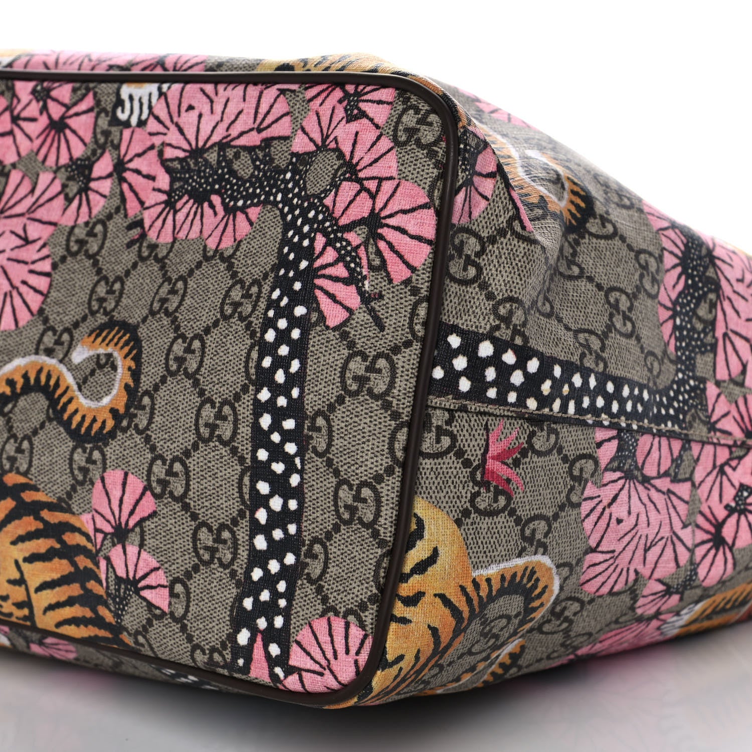 Gucci Soft GG Supreme Monogram Bengal Medium Crossbody Tote Beige Pink 10 of 10