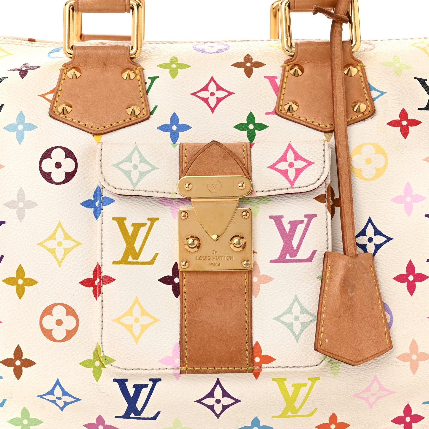 Monogram Multicolor Speedy 30 White