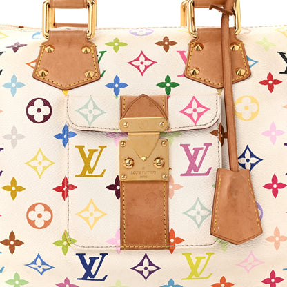 Louis Vuitton Monogram Multicolor Speedy 30 White 7 of 12