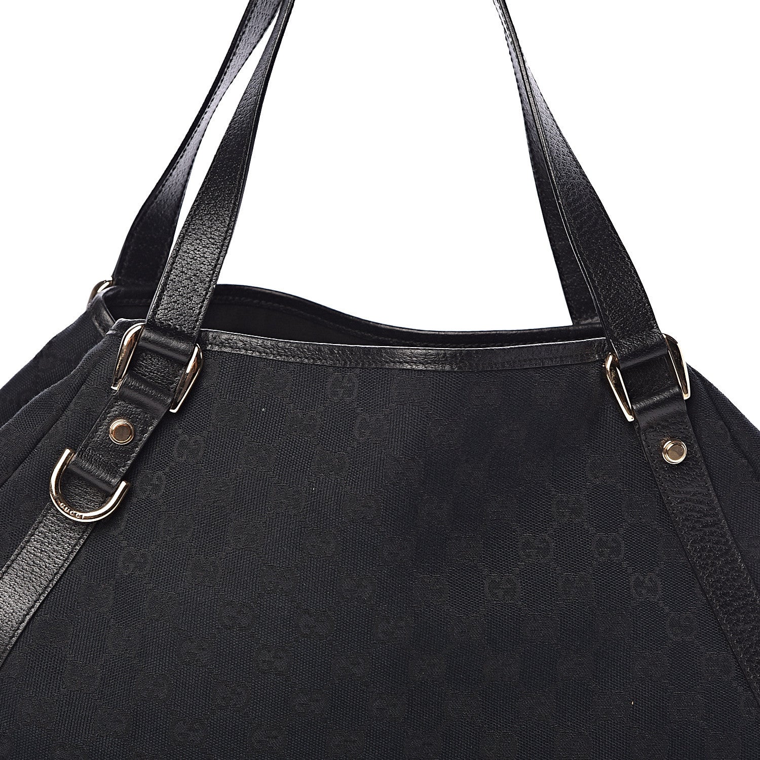 Gucci Monogram Medium Abbey Shoulder Bag Black 8 of 10