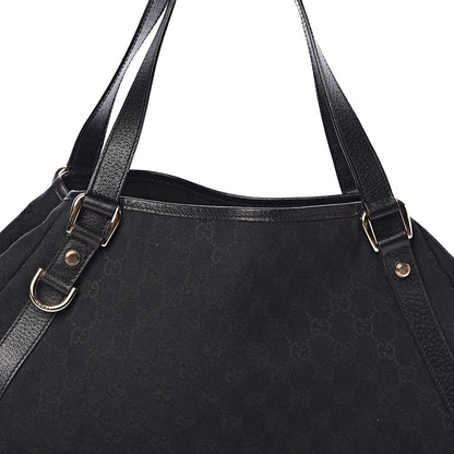 Gucci Monogram Medium Abbey Shoulder Bag Black 8 of 10