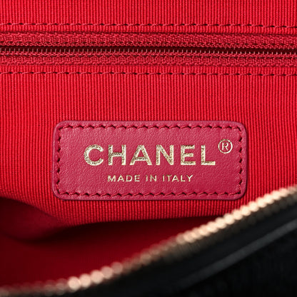 Chanel Shiny Caviar Quilted Chain Melody Backpack Black 6 of 11