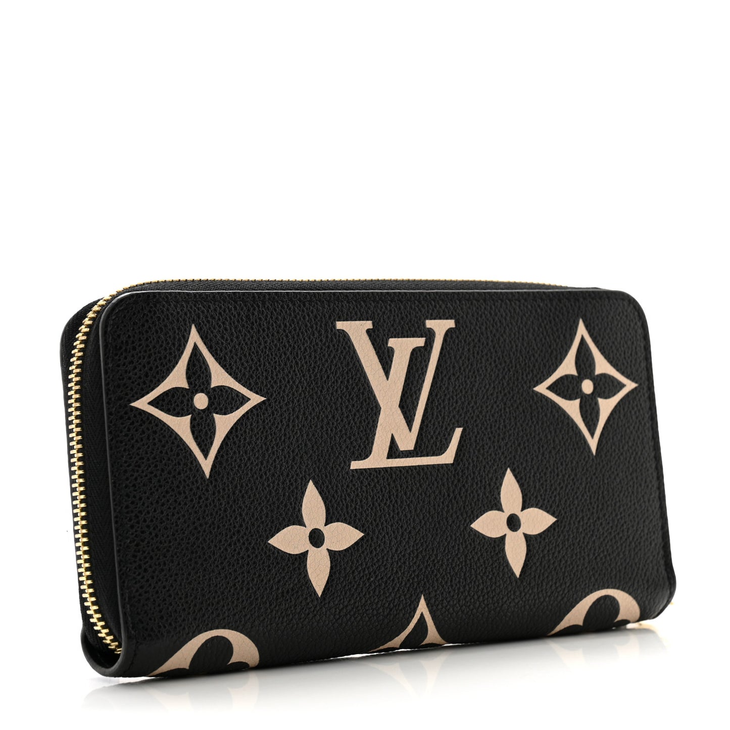 Empreinte Monogram Giant Zippy Wallet Black Beige