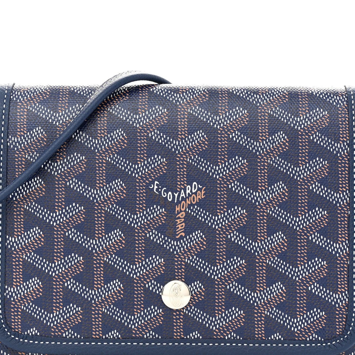 Goyard Goyardine Plumet Wallet Clutch Navy 8 of 10