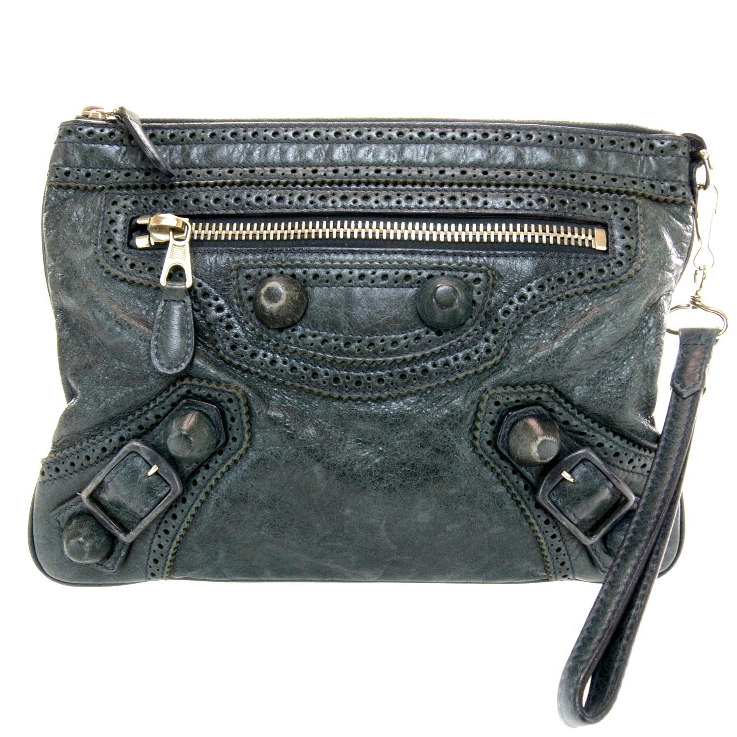 Balenciaga Agneau Covered Giant Handle Flat Clutch 1 of 7