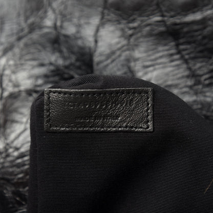 Saint Laurent Crinkled Calfskin Matelasse Monogram Medium Niki Chain Satchel Black 11 of 12