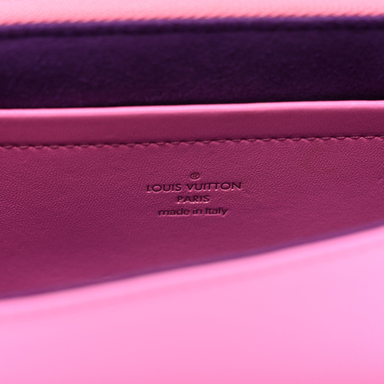 Louis Vuitton Lambskin Embossed Monogram Vuittamins Pochette Coussin Rose Violet 7 of 11