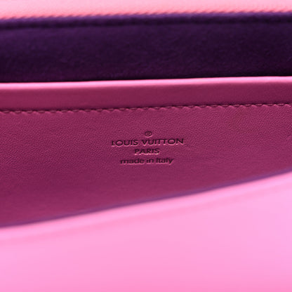 Louis Vuitton Lambskin Embossed Monogram Vuittamins Pochette Coussin Rose Violet 7 of 11