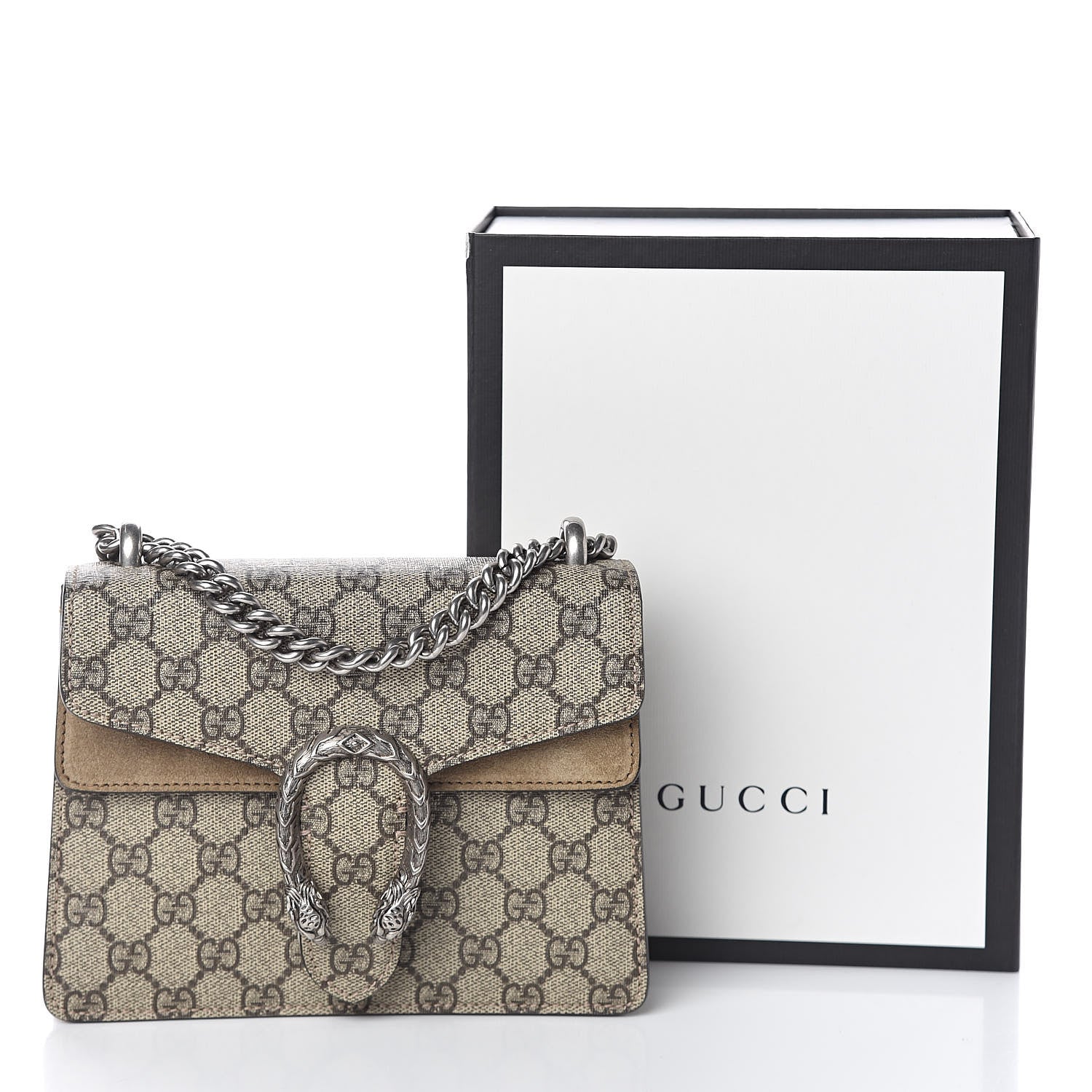 Gucci GG Supreme Monogram Mini Dionysus Shoulder Bag Taupe 10 of 10