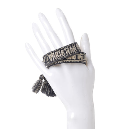 Christian Dior Woven Cotton J'Adior Friendship Bracelet Set Navy 2 of 3