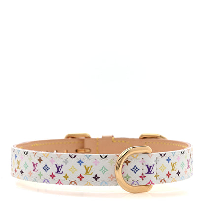Louis Vuitton LV X TM Monogram Multicolor Dog Collar MM White 2 of 6