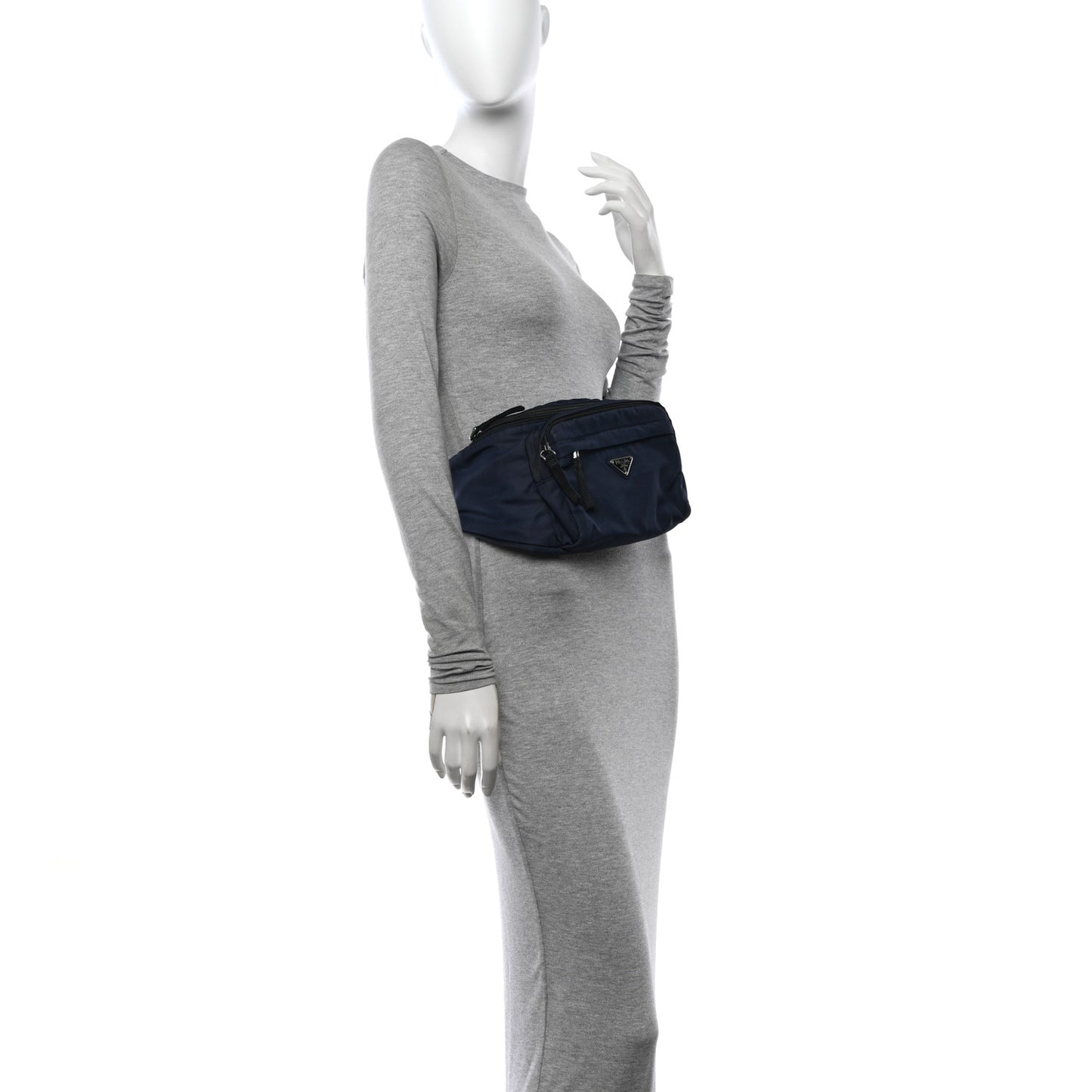 Tessuto Nylon Montagna Belt Bag Blue