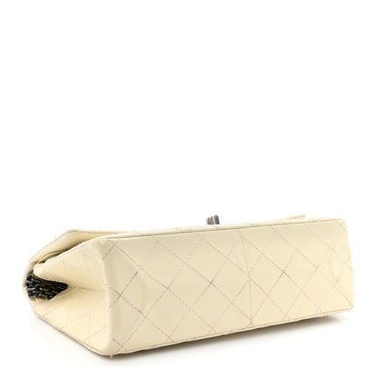 Chanel Distressed Patent Quilted 2.55 Reissue 226 Flap Ivory 4 of 14