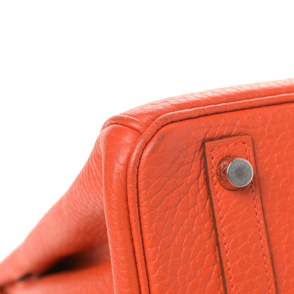 Hermes Taurillon Clemence Birkin 30 Capucine 11 of 14