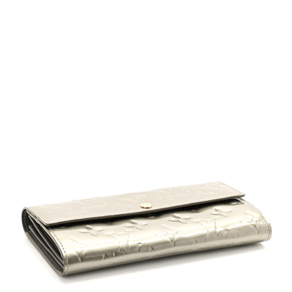 Louis Vuitton Vernis Sarah Wallet Gris Art Deco 4 of 13