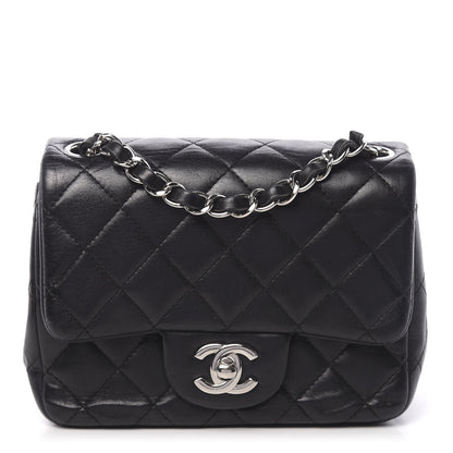 Chanel Lambskin Quilted Mini Square Flap Black 1 of 11