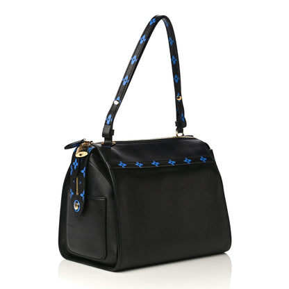 Louis Vuitton Smooth Calfskin Colored Monogram Speedy Amazon MM Blue Black 3 of 17