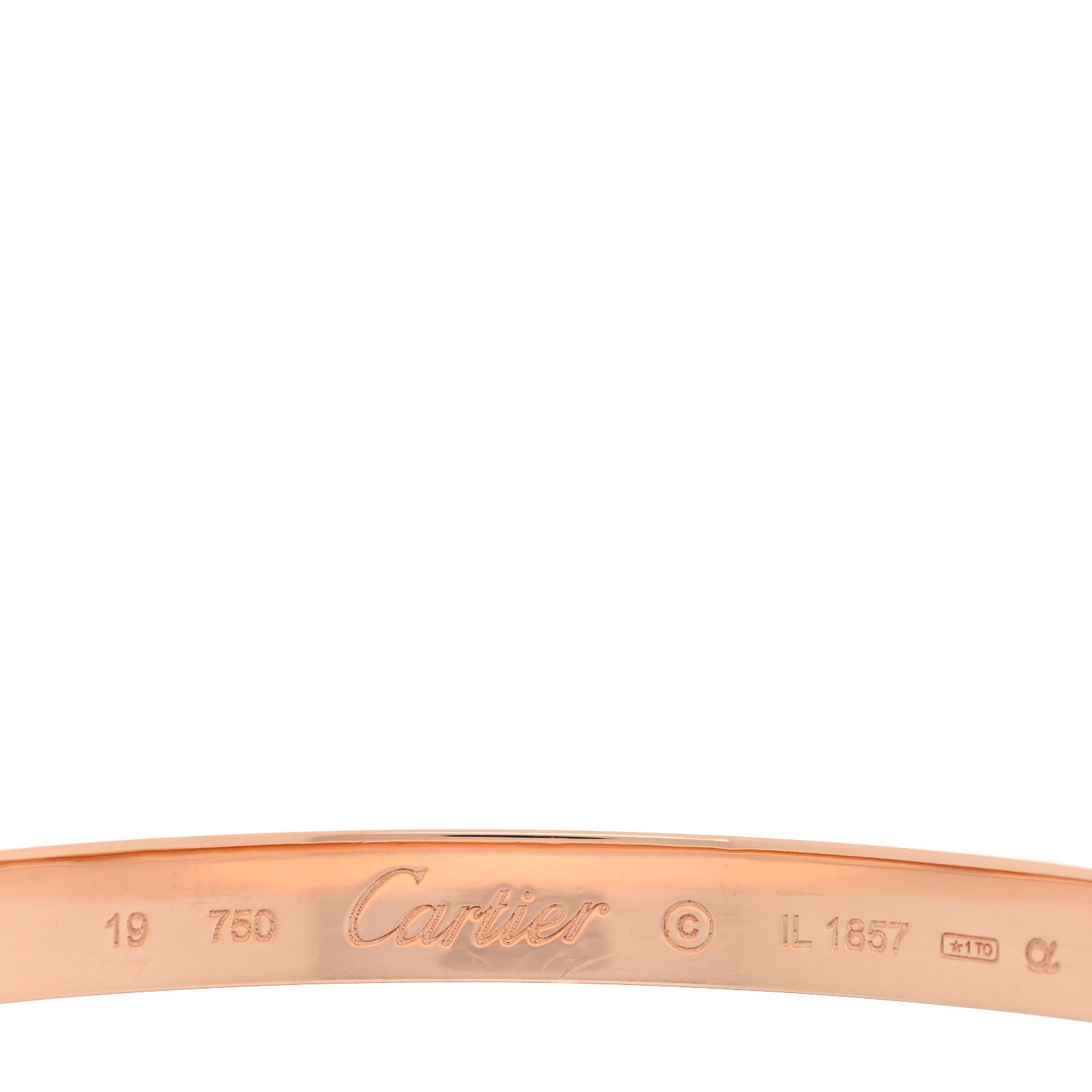 Cartier 18K Pink Gold LOVE Bracelet 19 3 of 6