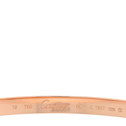Cartier 18K Pink Gold LOVE Bracelet 19 3 of 6