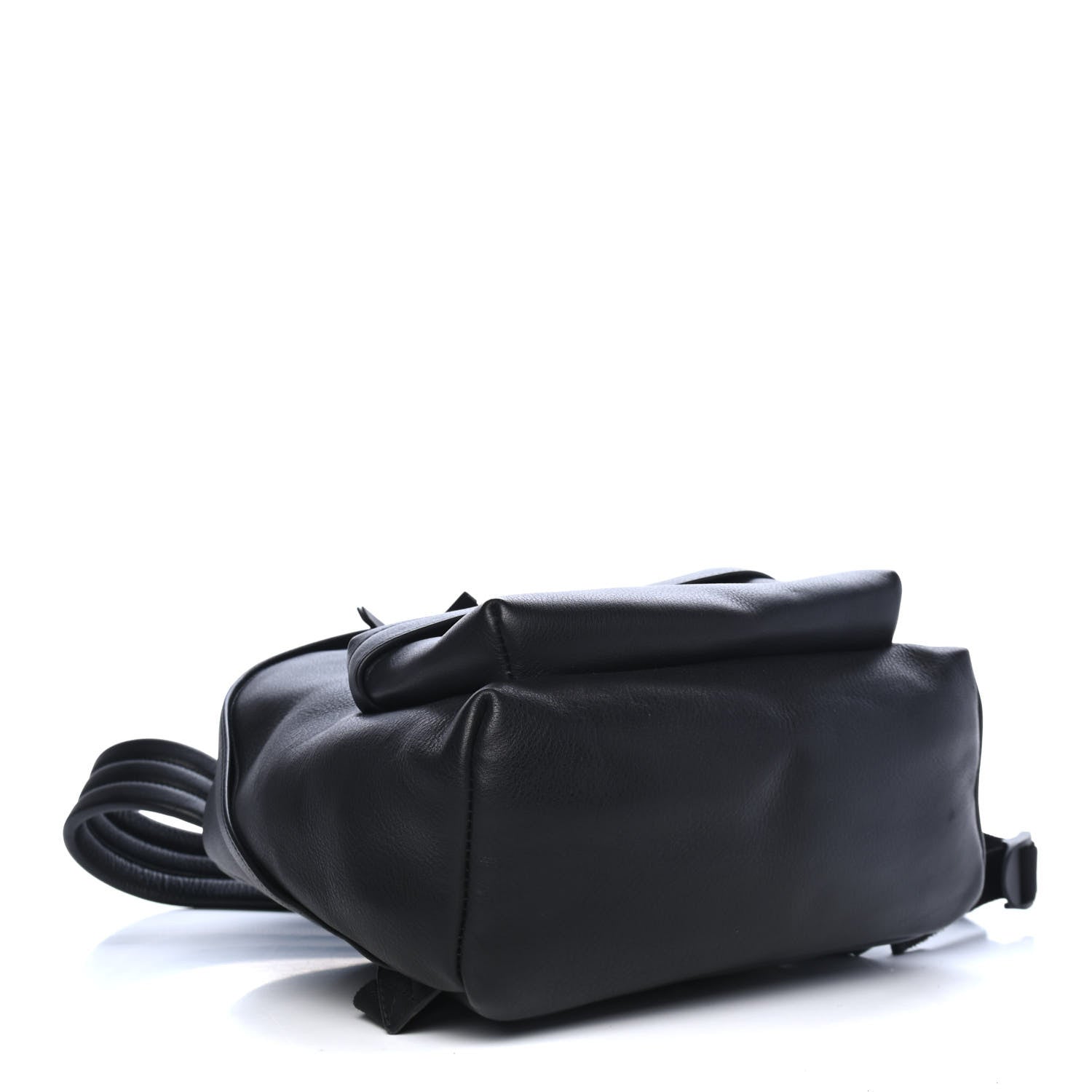 Balenciaga Smooth Calfskin Logo Everyday Backpack Black White 3 of 5