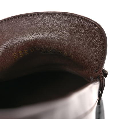 Valentino Garavani Calfskin Vlogo Loafers 39.5 Cacao 10 of 14